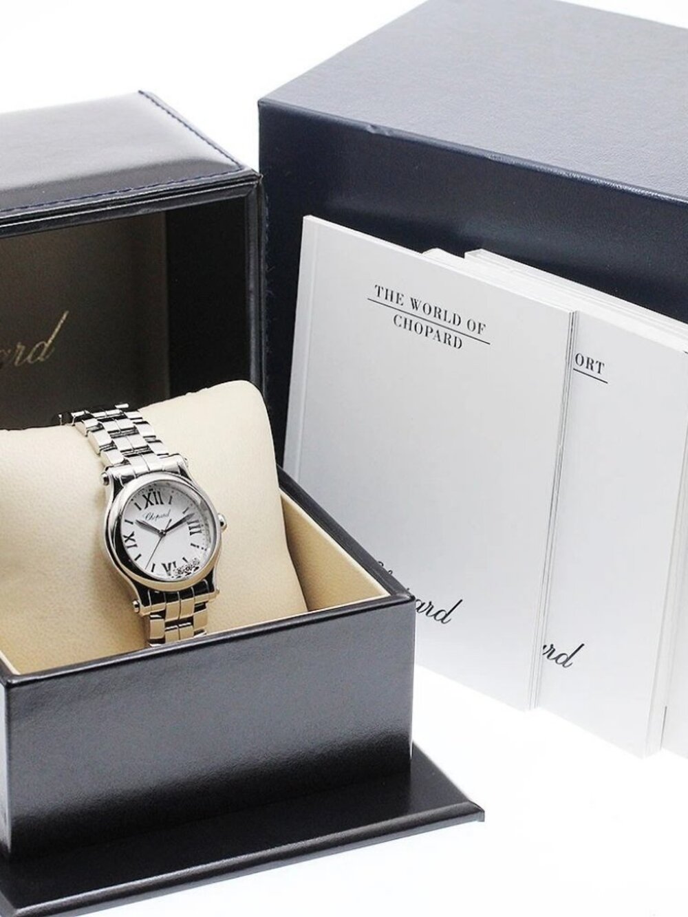 Chopard Happy sports 8590 3P diamond white Dial Quartz Ladies Watch_